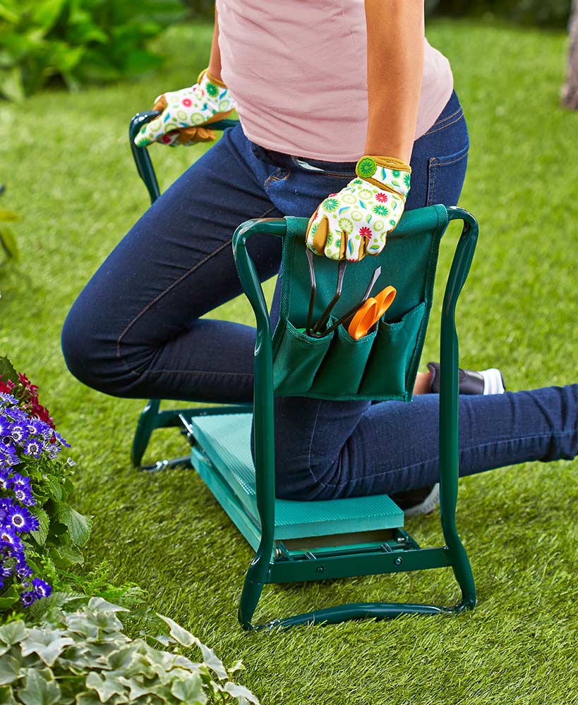 Lighteme Gardening Kneeler - PADDED GARDENING SEAT KNEELER WITH HANDLES