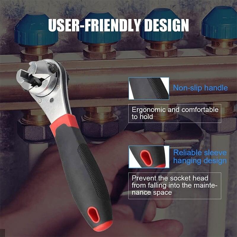 Lighteme Adjustable Ratchet Wrench