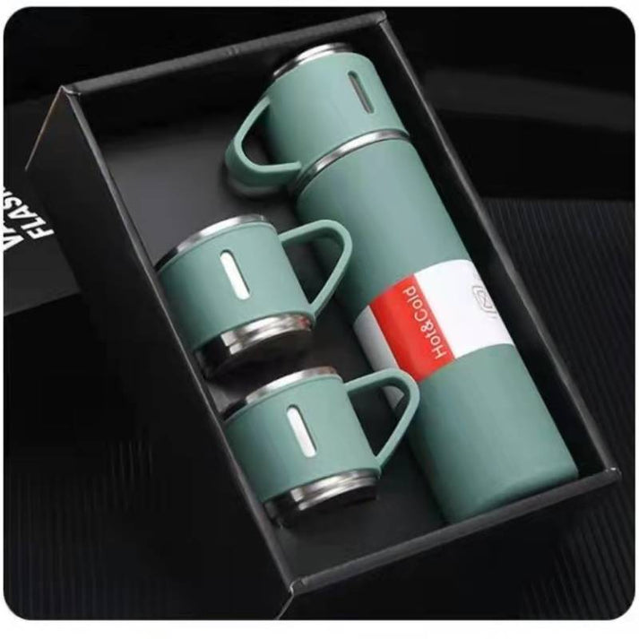 Lighteme Stainless Steel Vacuum Thermo Travel Bottle & Mug Set