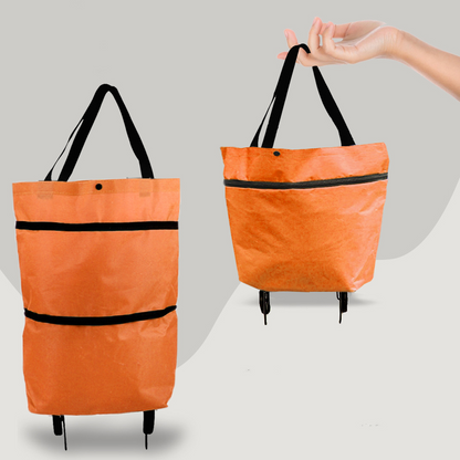 Lighteme Shopping Cart - 2 in 1 foldable shopping trolley carrier bag