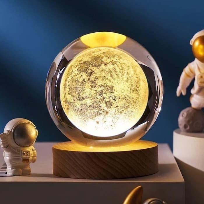 Lighteme 3D glowing crystal globe - a night light like no other!