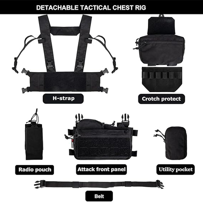 Lighteme Modular Rapid Assault Tactical Chest Rig