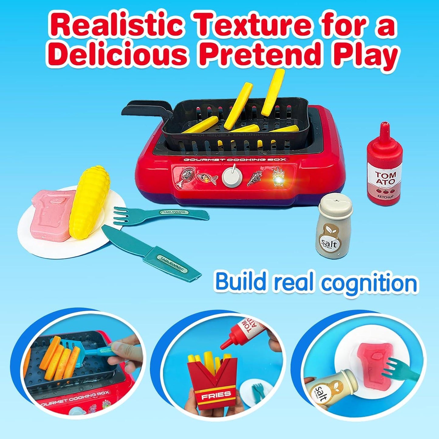 Lighteme Children's cooking simulation toys - Play, cook, learn!