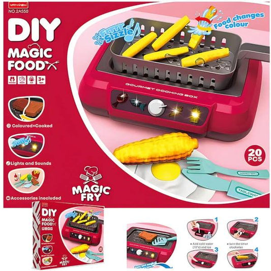 Lighteme Magic Food Pretend Play Gourmet Cooking Box for Kids