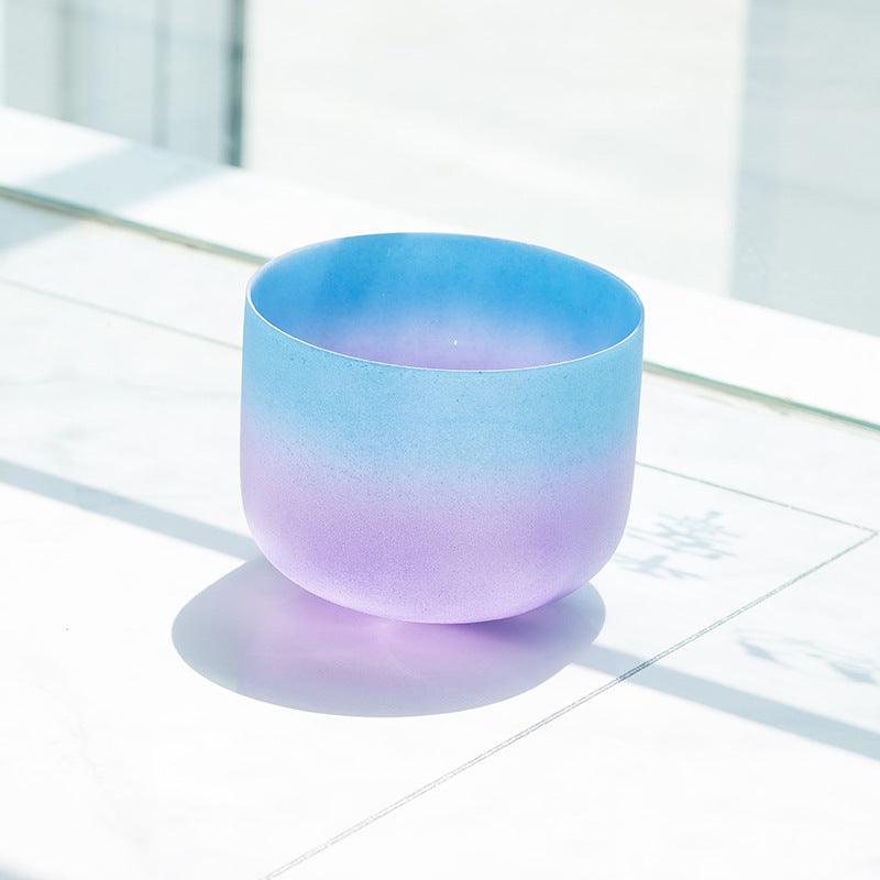 7-12 inches Rainbow Color 440/432Hz Crystal Singing Bowl Chakra Quartz Sound Healing Bowl - HLURU.SHOP