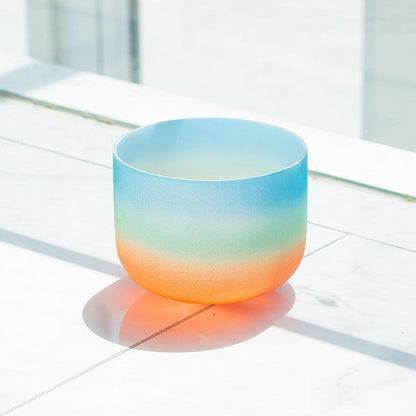 7-12 inches Rainbow Color 440/432Hz Crystal Singing Bowl Chakra Quartz Sound Healing Bowl - HLURU.SHOP