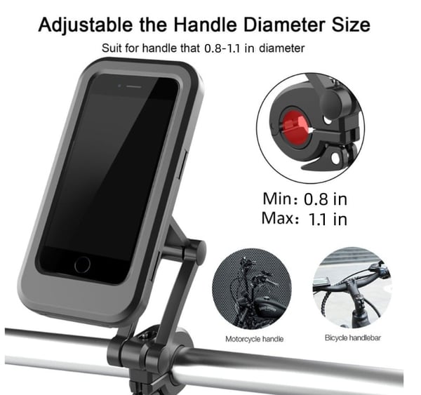 Lighteme Waterproof Bicycle & Motorcycle Phone Holder