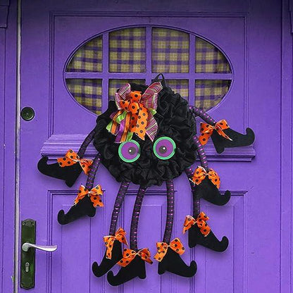 Lighteme Halloween Multi-Legged Witch Wreath