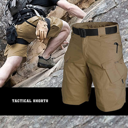 Lighteme Mens Tactical Shorts 11" Waterproof Hiking Fishing Breathable Quick Dry Cargo Short Shorts(NO Belt)