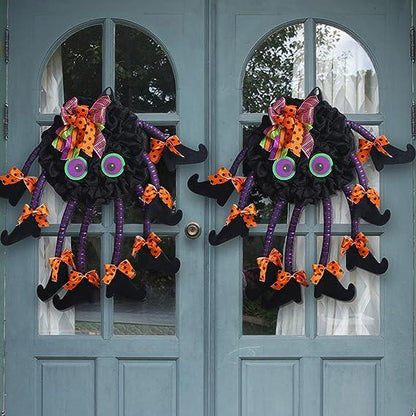 Lighteme Halloween Multi-Legged Witch Wreath