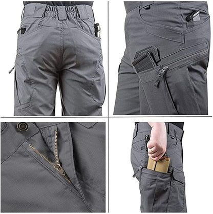 Lighteme Mens Tactical Shorts 11" Waterproof Hiking Fishing Breathable Quick Dry Cargo Short Shorts(NO Belt)