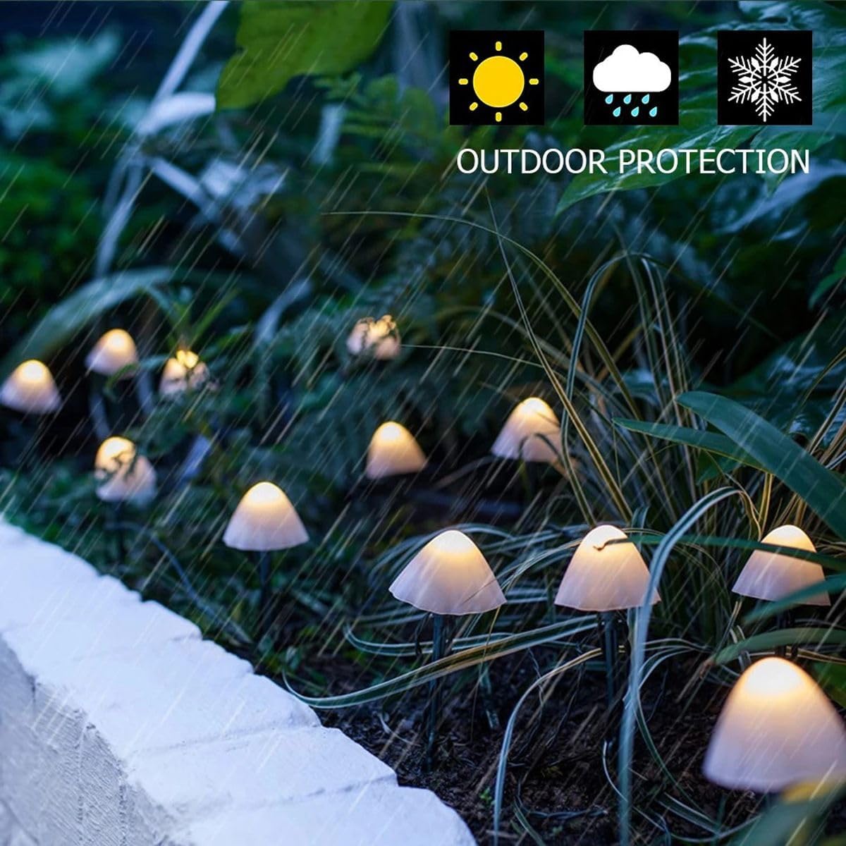 Lighteme Mini Solar Mushlights Transform your outdoor oasis with glowing mushrooms