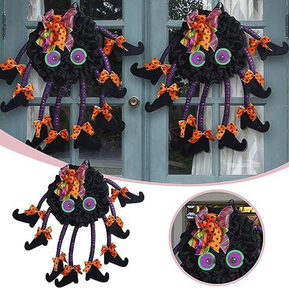 Lighteme Halloween Multi-Legged Witch Wreath