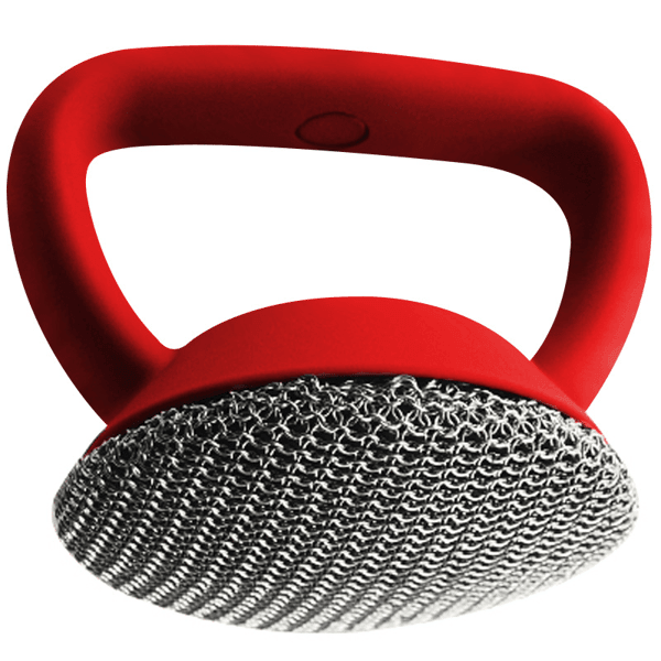 Lighteme Durable Stainless Steel Chainmail Scrubber for Cast Iron Pans