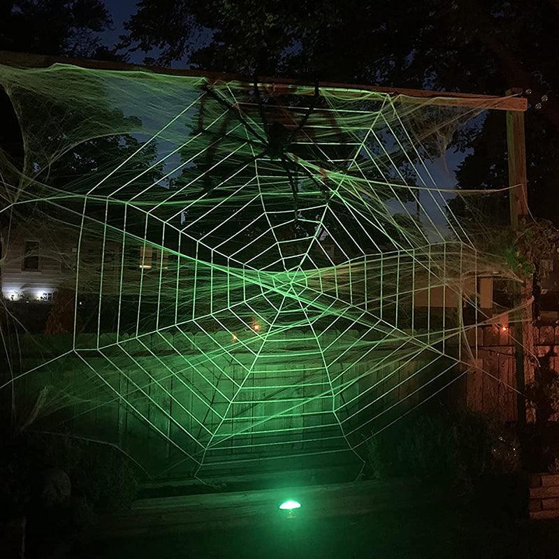 Lighteme Giant Halloween Spider Web