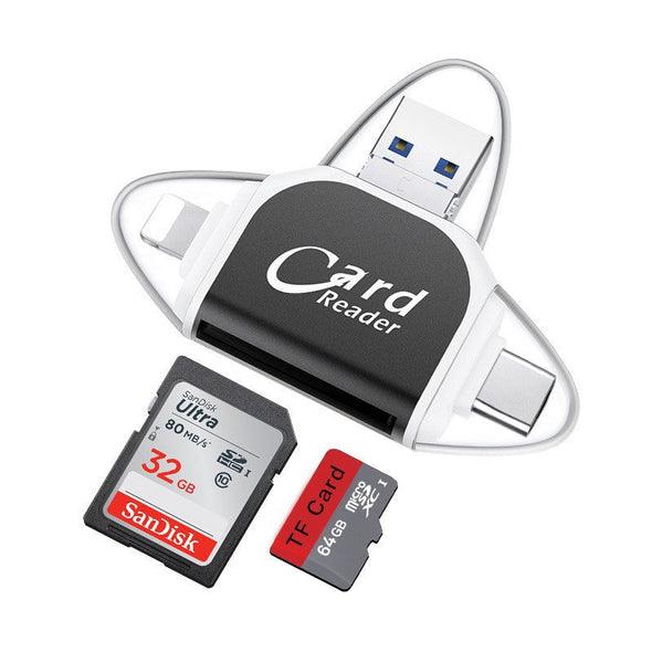 Lighteme 4 in 1 SD TF Card Reader