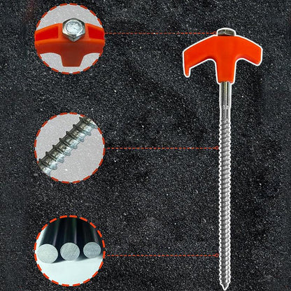 Lighteme 8 Inch Screw In Tent Stakes