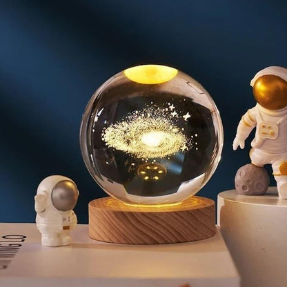 Lighteme 3D glowing crystal globe - a night light like no other!