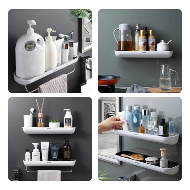 Lighteme No-Drill Bathroom Storage Shelf