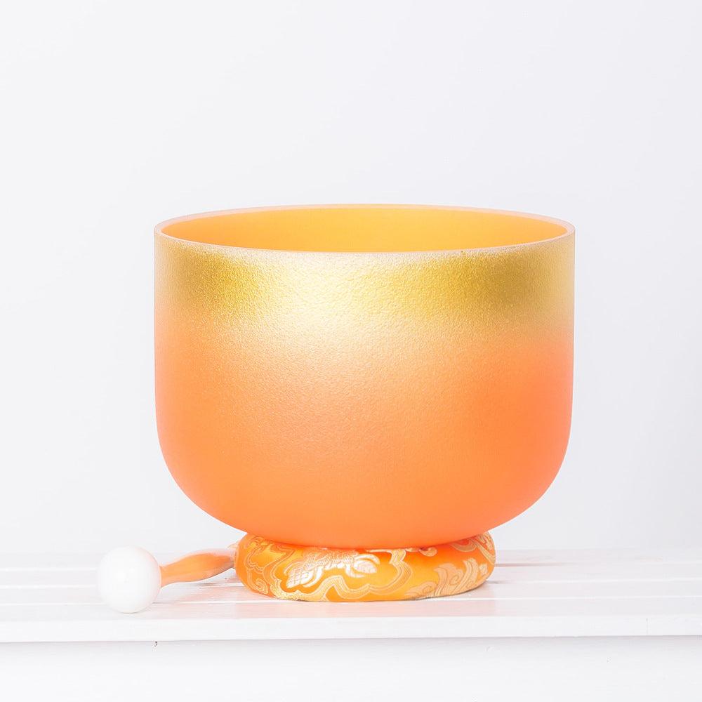 8-12 Inches Crystal Singing Bowl 440/432Hz Gilding 7 Colors Chakra Bowl Quartz Singing Sound Healing Bowl - HLURU.SHOP