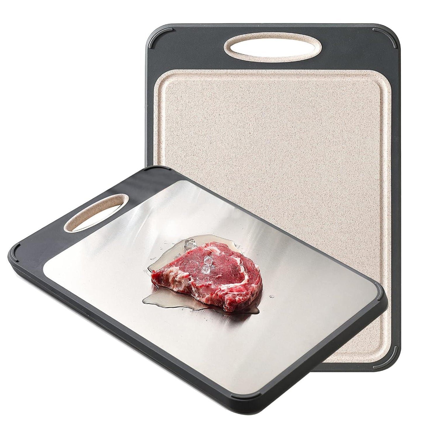 Lighteme Chopping board for the kitchen - Stainless steel chopping board for meals