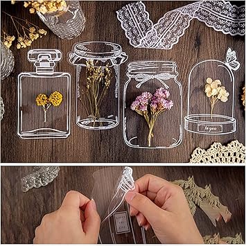 Lighteme DIY Transparent Bookmarks (Set of 80 Pcs)