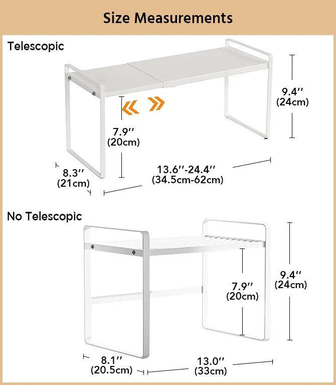 Lighteme Expandable Telescopic Countertop Organizer