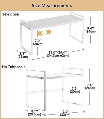 Lighteme Expandable Telescopic Countertop Organizer