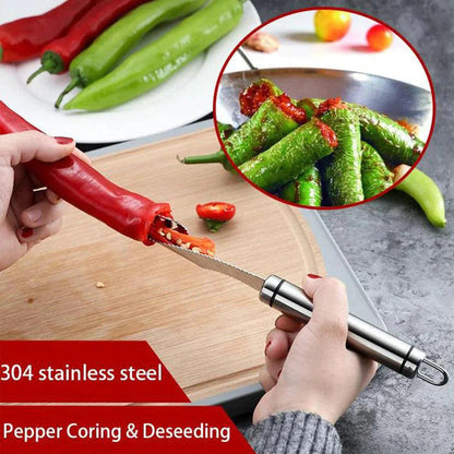 Lighteme Steel Pepper Corer & Seed Remover