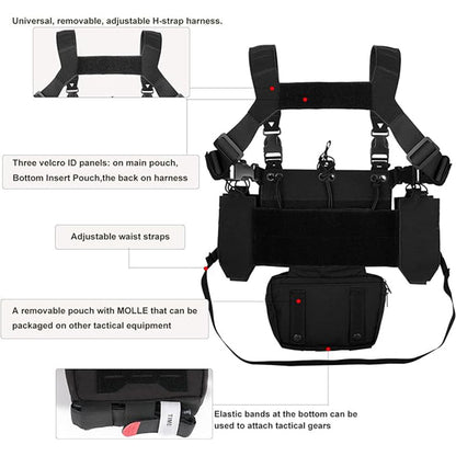 Lighteme Rapid Assault Tactical Molle Chest Rig