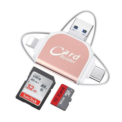 Lighteme 4 in 1 SD TF Card Reader