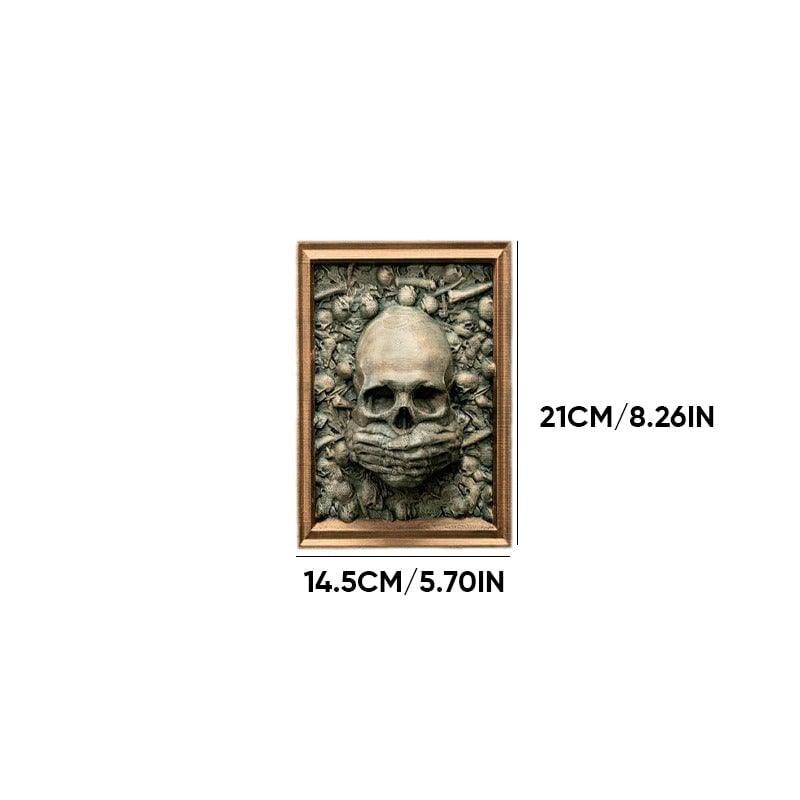 Lighteme 3D Halloween Three Wise Skulls Framed Picture