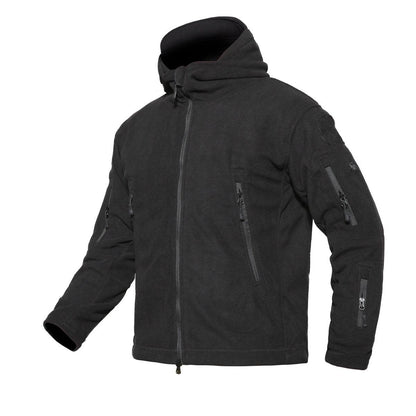 Lighteme Warm Fleece Hooded Tactical Military Jacket Coat