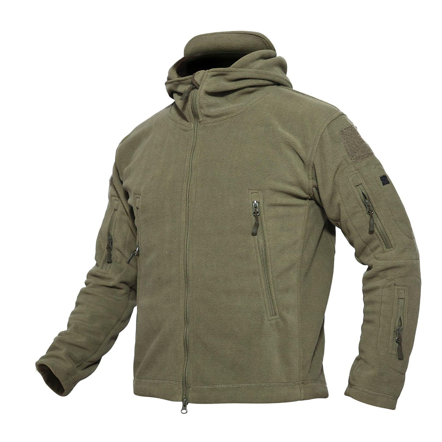 Lighteme Warm Fleece Hooded Tactical Military Jacket Coat