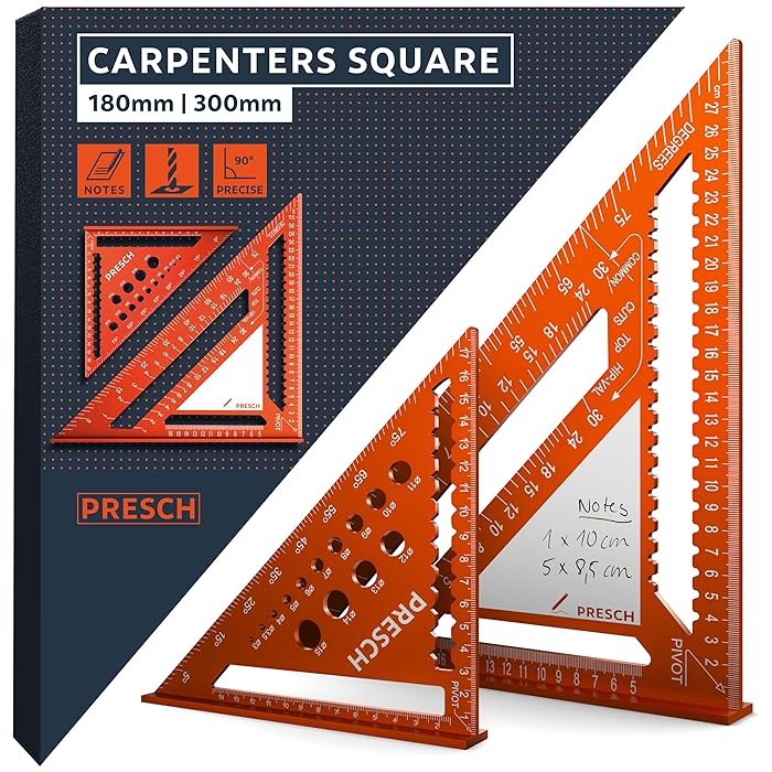 Lighteme Triangular ruler carpentry tool set