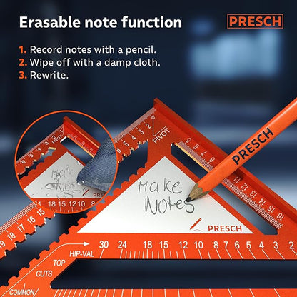 Lighteme Triangular ruler carpentry tool set