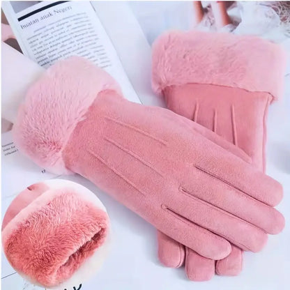 Lighteme velvet gloves with thickening