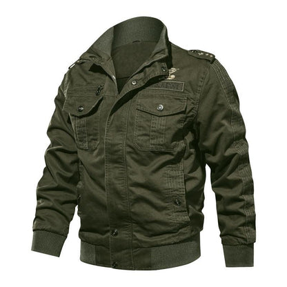 Lighteme Cotton Lightweight Army Winderbreaker Jacket