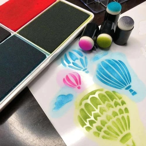 Lighteme DIY Sponge Finger Painting Kit - 20 Colors Included