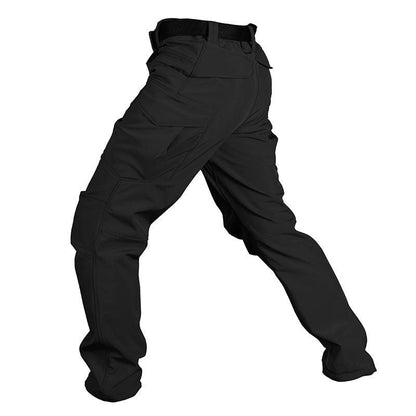 Lighteme Softshell Waterproof Tactical Pants for Winter Black