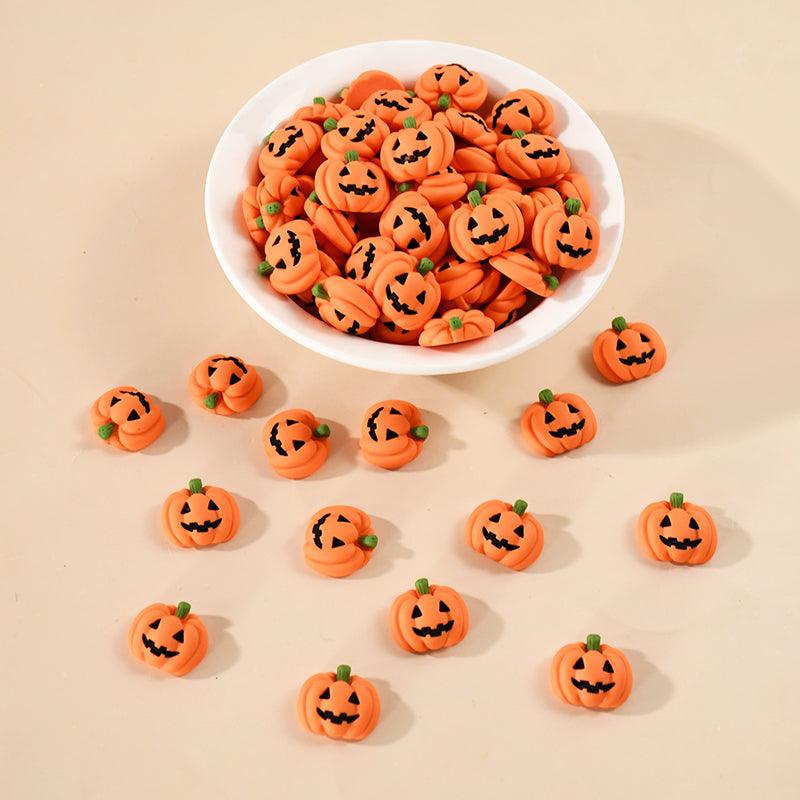 Lighteme 20pc Resin Flat-Backed Mini Halloween Pumpkin Miniatures