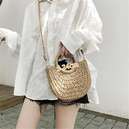 Lighteme Handmade Women Bags moon shaped summer bags