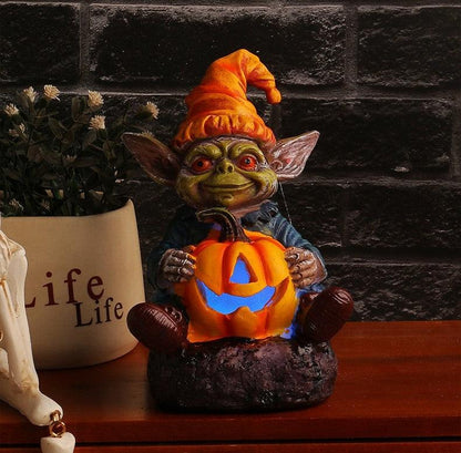 Lighteme - Halloween Resin Statue with Pumpkin Lamp | BUY 1 GET 1 FREE