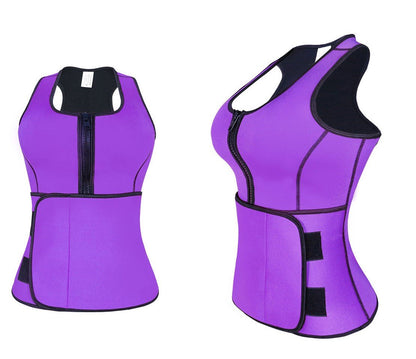 Lighteme Plus Size Upper Body Sauna Vest & Waist Trainer in ONE!