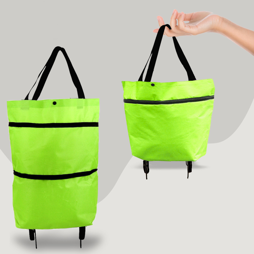 Lighteme Shopping Cart - 2 in 1 foldable shopping trolley carrier bag