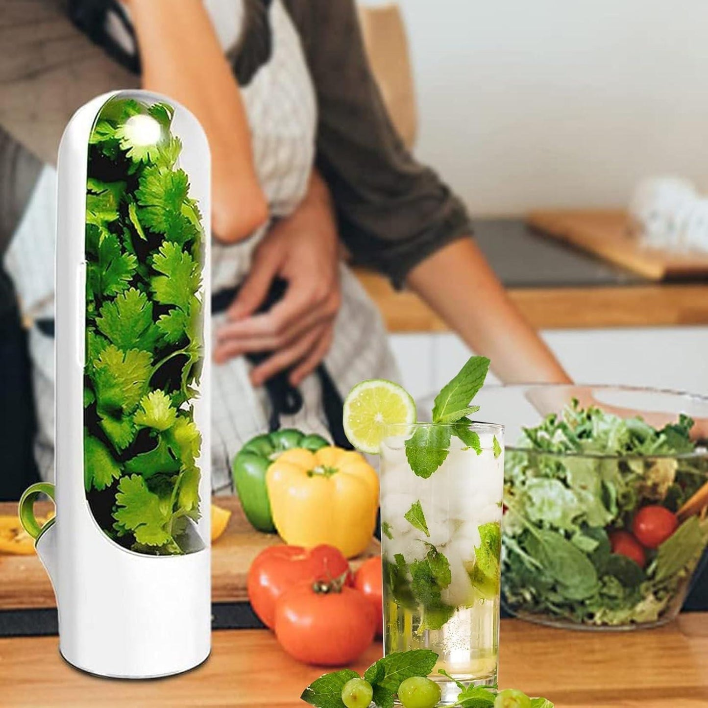 Lighteme Freshness-Preserving Veggie & Herb Storage Containers | BUY 1 GET 1 FREE (2PCS)