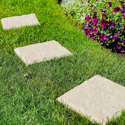 Lighteme 4-Pc Decorative Garden Stepping Stones Set