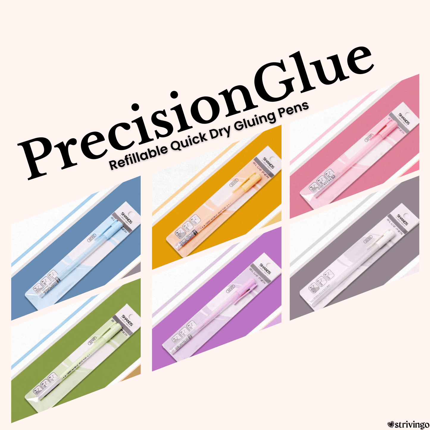 Lighteme 3+3 Free Refillable Roller Tip Glue Sticks