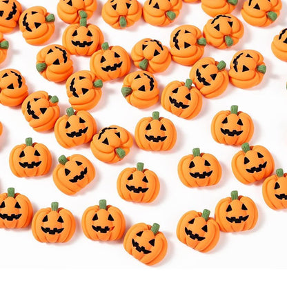 Lighteme 20pc Resin Flat-Backed Mini Halloween Pumpkin Miniatures