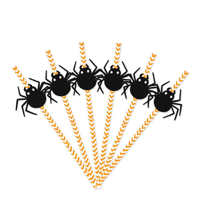 Lighteme 24pc Halloween Horror Paper Straws